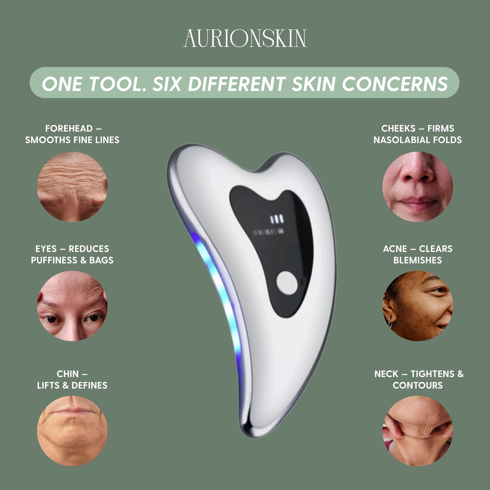 Aura Sculpt — Electric Facial Gua Sha Sculpting Tool